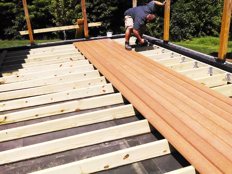 Rich timber wood for decking
